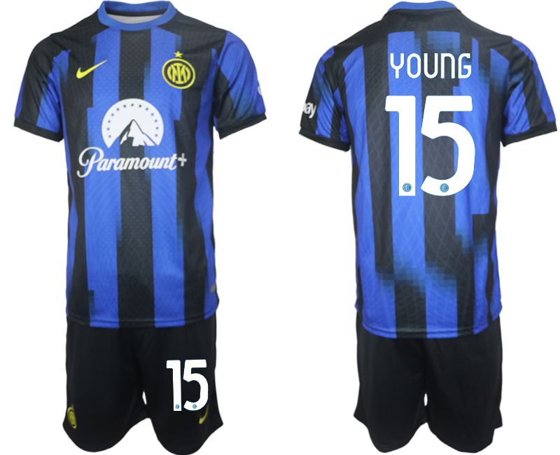 Men 2023-2024 Club Inter Milan home blue 15 Soccer Jersey